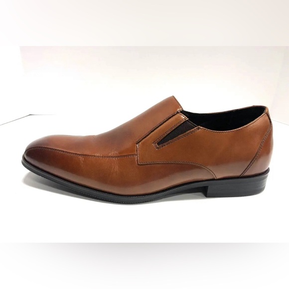 Stacy Adams Fairchild Brown Leather Slip On Loafer Men’s 8M - Picture 1 of 7